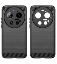 Противоударен Калъф за Xiaomi 17 Ultra, Premium Carbon Case, Черен - 2