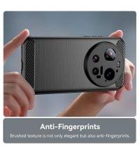 Противоударен Калъф за Xiaomi 17 Ultra, Premium Carbon Case, Черен - 3