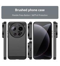 Противоударен Калъф за Xiaomi 17 Ultra, Premium Carbon Case, Черен - 6