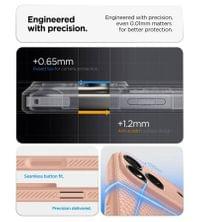 Противоударен Калъф за iPhone 18 Pro Max/ 17 Pro Max, Spigen Liquid Air Case, Розов - 6 Противоударен Калъф за iPhone 18 Pro Max/ 17 Pro Max, Spigen Liquid Air Case, Розов - 6