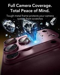 Протектор за Камерата на iPhone 18 Pro, ESR Armorite Pro Cam Glass Burgundy, Бордо - 2 Протектор за Камерата на iPhone 18 Pro, ESR Armorite Pro Cam Glass Burgundy, Бордо - 2