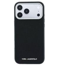 Magsafe Калъф за iPhone 18 Pro/ 17 Pro, Karl Lagerfeld Grained Leather Elongated Logo Case, Черен - 2 Magsafe Калъф за iPhone 18 Pro/ 17 Pro, Karl Lagerfeld Grained Leather Elongated Logo Case, Черен - 2