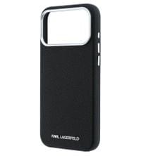 Magsafe Калъф за iPhone 18 Pro/ 17 Pro, Karl Lagerfeld Grained Leather Elongated Logo Case, Черен - 4 Magsafe Калъф за iPhone 18 Pro/ 17 Pro, Karl Lagerfeld Grained Leather Elongated Logo Case, Черен - 4