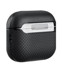 Magsafe Калъф за Apple AirPods Pro 3, Pitaka Aramid Fiber Magnetic Black/Gray Case, Черен - 2 Magsafe Калъф за Apple AirPods Pro 3, Pitaka Aramid Fiber Magnetic Black/Gray Case, Черен - 2