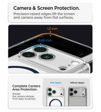Magsafe Калъф за iPhone 18 Pro Max/ 17 Pro Max, Spigen Ultra Hybrid Mag Fit Case Clear/Deep Blue, Прозрачен - 3 Magsafe Калъф за iPhone 18 Pro Max/ 17 Pro Max, Spigen Ultra Hybrid Mag Fit Case Clear/Deep Blue, Прозрачен - 3