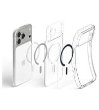 Magsafe Калъф за iPhone 18 Pro Max/ 17 Pro Max, Spigen Ultra Hybrid Mag Fit Case Clear/Deep Blue, Прозрачен - 9 Magsafe Калъф за iPhone 18 Pro Max/ 17 Pro Max, Spigen Ultra Hybrid Mag Fit Case Clear/Deep Blue, Прозрачен - 9