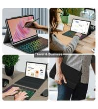 Калъф с Клавиатура за Lenovo Tab Plus 11.5" TB351FU, Bluetooth Keyboard Case, Черен - 4 Калъф с Клавиатура за Lenovo Tab Plus 11.5" TB351FU, Bluetooth Keyboard Case, Черен - 4