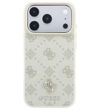 Magsafe Калъф за iPhone 18 Pro/ 17 Pro, Guess Peony 4G Small Logo Case, Бежов - 2 Magsafe Калъф за iPhone 18 Pro/ 17 Pro, Guess Peony 4G Small Logo Case, Бежов - 2