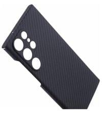 Карбонов Калъф за Samsung S24 Ultra, Aramid Fiber Case, Черен - 5
