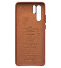 Кожен Калъф за Huawei P30 Pro, Qialino Leather Case, Кафяв - 2