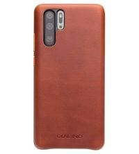 Кожен Калъф за Huawei P30 Pro, Qialino Leather Case, Кафяв - 4