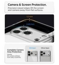 Калъф за iPhone 18 Pro/ 17 Pro, Spigen Ultra Hybrid Clear Case, Прозрачен - 11 Калъф за iPhone 18 Pro/ 17 Pro, Spigen Ultra Hybrid Clear Case, Прозрачен - 11