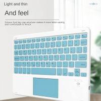 Преносима Безжична Клавиатура с Тъчпад, Slim Wireless Keyboard, Черен - 3