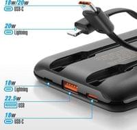 Външна батерия, Veger USB-C/Lightning 10000mAh 22.5W, Черен - 3 Външна батерия, Veger USB-C/Lightning 10000mAh 22.5W, Черен - 3