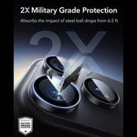 Протектор за Камерата на iPhone 18 Pro Max/ 18 Pro, ESR Armorite Camera Lens Glass, Черен - 4 Протектор за Камерата на iPhone 18 Pro Max/ 18 Pro, ESR Armorite Camera Lens Glass, Черен - 4