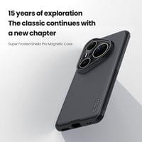 Magsafe Калъф за Huawei Pura 80 Ultra, Nillkin Super Frosted Pro Case, Черен - 6