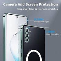 Magsafe Калъф за Samsung Note 10 Plus, Metal Case, Зелен - 4