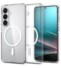 Magsafe Калъф за Samsung S26, Spigen Ultra Hybrid White Case, Прозрачен - 1