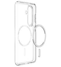 Magsafe Калъф за Samsung S26, Spigen Ultra Hybrid White Case, Прозрачен - 4