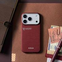 Magsafe Калъф за iPhone 17 Pro, Pitaka Edge Harvard Case Crimson, Червен - 8 Magsafe Калъф за iPhone 17 Pro, Pitaka Edge Harvard Case Crimson, Червен - 8