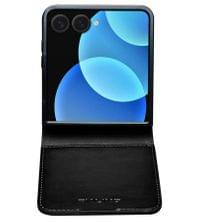 Кожен Калъф за Samsung Z Flip 8, Qialino Leather Book Case, Черен - 4