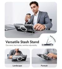 Magsafe Калъф за Samsung S26 Plus, ESR Classic Hybrid Kickstand Magnetic Case, Прозрачен - 3