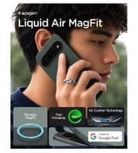 Magsafe Калъф за Google Pixel 11 Pro, Spigen Liquid Air Mag Fit Case, Зелен - 6 Magsafe Калъф за Google Pixel 11 Pro, Spigen Liquid Air Mag Fit Case, Зелен - 6