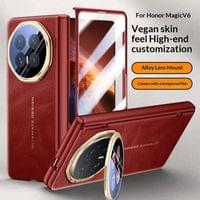 Кожен Калъф за Honor Magic V6, Full Cover Case, Черен - 7
