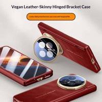 Кожен Калъф за Honor Magic V6, Full Cover Case, Черен - 8