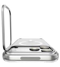Magsafe Калъф за iPhone 18 Pro/ 17 Pro, Spigen Ultra Hybrid Optik S Mag Fit Case Clear/Silver, Прозрачен - 2