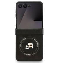 MagSafe Калъф за Samsung Z Flip 7, Karl Lagerfeld Karl&amp;amp;Choupette Pins Case, Черен - 1