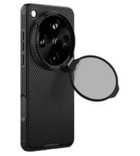 Magsafe калъф за Oppo Find X9 Ultra, Nillkin Clear CamShield Prop Mag Case, Черен - 2