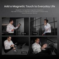 Magsafe калъф за Oppo Find X9 Ultra, Nillkin Clear CamShield Prop Mag Case, Черен - 10