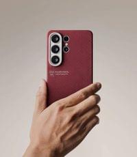 Magsafe Калъф за Samsung S26 Ultra, Pitaka Edge Harvard Case Crimson, Червен - 5