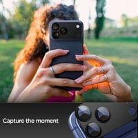 Протектор за Камерата на iPhone 17 Pro Max, Spigen EZ Fit Optik Pro XL Glass tR, Черен - 8