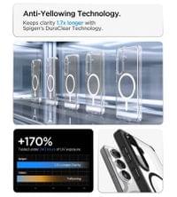 Magsafe Калъф за Samsung S26, Spigen Ultra Hybrid Case, Черен - 7