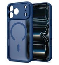 Magsafe Калъф за iPhone 18 Pro/ 17 Pro, Tech-Protect BasicMag Matte Case, Тъмно Син - 2