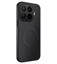 Magsafe калъф за Xiaomi 17T Pro, GKK Carbon Texture Mag Case, Черен - 1