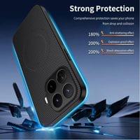 Magsafe калъф за Xiaomi 17T Pro, GKK Carbon Texture Mag Case, Черен - 4 Magsafe калъф за Xiaomi 17T Pro, GKK Carbon Texture Mag Case, Черен - 4