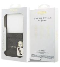 MagSafe Калъф за Samsung Z Flip 7, Guess Leather 4G Classic Case, Черен - 7