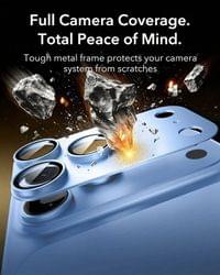 Протектор за Камерата на iPhone 18 Pro, ESR Armorite Pro Cam Glass, Син - 2 Протектор за Камерата на iPhone 18 Pro, ESR Armorite Pro Cam Glass, Син - 2