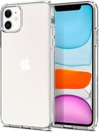 Противоударен Силиконов Калъф за iPhone 11, Spigen Liquid Crystal Case, Прозрачен - 3