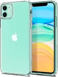 Противоударен Силиконов Калъф за iPhone 11, Spigen Liquid Crystal Case, Прозрачен - 4
