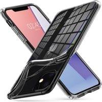 Противоударен Силиконов Калъф за iPhone 11, Spigen Liquid Crystal Case, Прозрачен - 5