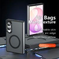 Magsafe Калъф за Samsung Z Fold 8, GKK MagMat Smoky Case, Черен - 5