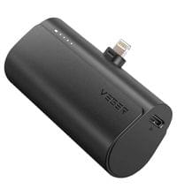 Външна батерия, Veger PlugOn Lightning 5000mAh 20W, Черен - 2