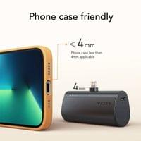 Външна батерия, Veger PlugOn Lightning 5000mAh 20W, Черен - 5