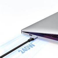 Кабел USB-C to USB-C, Ugreen 240W Woven 1m, Сив - 5