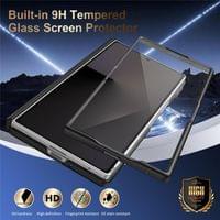 Magsafe Калъф с Протектор за Samsung Z Fold 4, Leather Hinge Case, Черен - 5