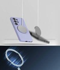 Magsafe Калъф за Samsung S26 Ultra, Ringke Silicone Magnetic Case, Лилав - 5